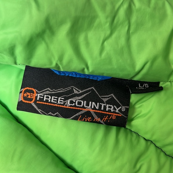 Free Country Boys Power Zipper Down Feather down Vest, Size L(10/12) - Picture 6 of 6